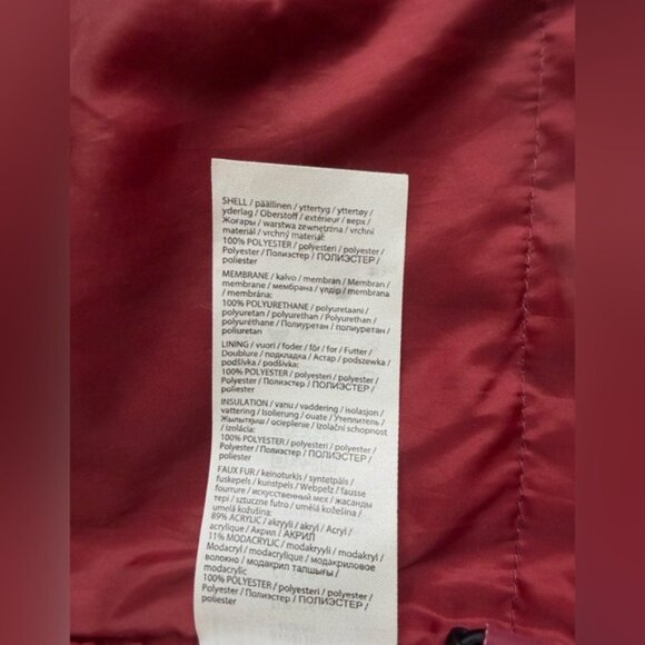 🌈 Reima 🌈 Girls' waterproof hooded jacket Muhvu Jam Red - Picture 11 of 16